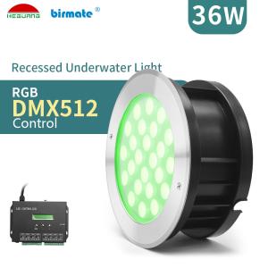 SMD3535 Waterproof SS316L Rgb Led Swimming Pool Light 1450ma DMX512