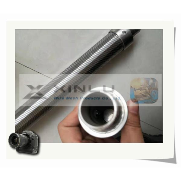 38mm Diameter 316L Stainless Steel Wire Screen 0.15mm Slot G3/ 4" Male Threaded