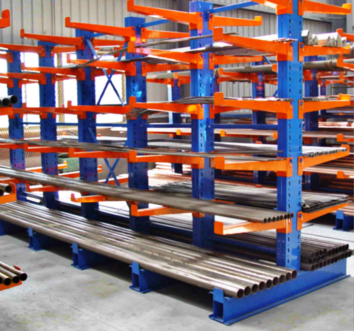 Heavy Long Span Selective Cantilever Racking System For Long Pipes / Items