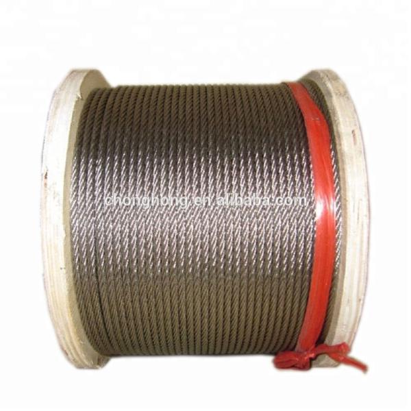 Yellow Grease Coated Ungalvanized Steel Wire Rope Diameter 1mm-16mm for Harsh Environments