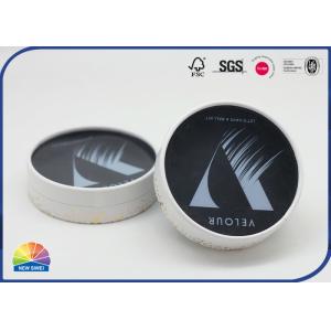 Eye Lashes Custom Matte Cylinder Composite Paper Tube With Plastic Window