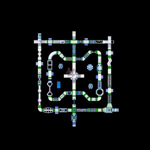 53x59 Meter Water Park Equipment Floating Inflatable Water Park Aqua Park