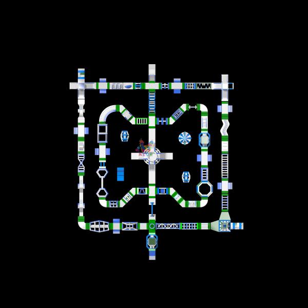 53x59 Meter Water Park Equipment Floating Inflatable Water Park Aqua Park
