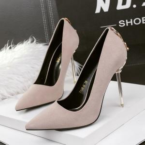 608-6 Fashion Pointed High Heels Nightclub Sexy Metal Heel Women'S Single Shoes