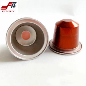 Quality OEM Non Toxic Nespresso Aluminum Capsules Reusable Office for sale