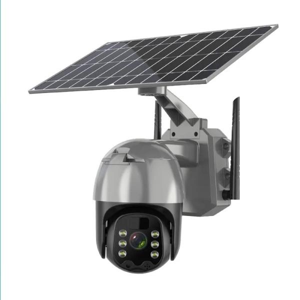 Buy Wifi Security Solar CCTV Home IP Camera With Memory And Power Backup Speaker at wholesale prices