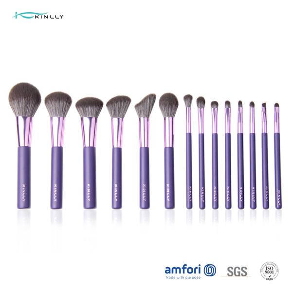 Buy 14pcs Cruelty Free Wooden Handle Makeup Brushes at wholesale prices