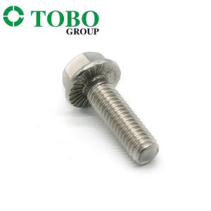 TOBO High Quality M8 A2 Hex Head Bolt Stainless Steel DIN6921 Flange Bolts