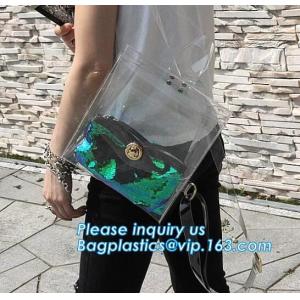 pocket transparent pvc clear backpack wholesale with padded straps, Waterproof