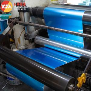China Blue Aluminum Mylar Spooling Foil Roll AL+PET Laminating Film on sale