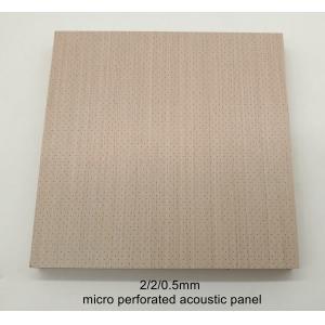 Showroom Microperforated Acoustic Panels Wooden Sound Absorption Insulation