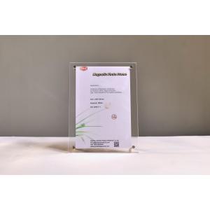Clear Acrylic Certificate Frame Holder Clear Picture Photo Display Desk Sign
