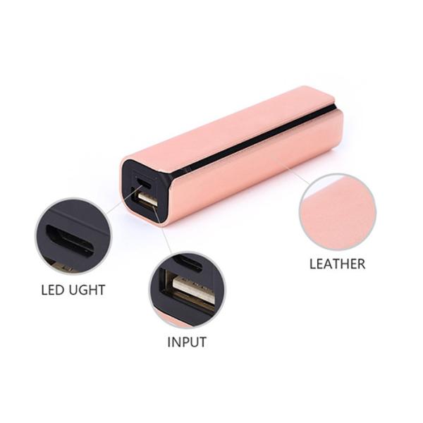 2600 Milliampere Slim Metal Power Bank With Over Load Temperature Protections