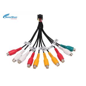 Vehicle Audio Cable Cord RCA CD Car Wire Harness 7/0.127 Bare Copper RCA Male