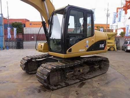 12T weight Used Crawler Excavator Caterpillar 312C 3066 ATAAC engine with