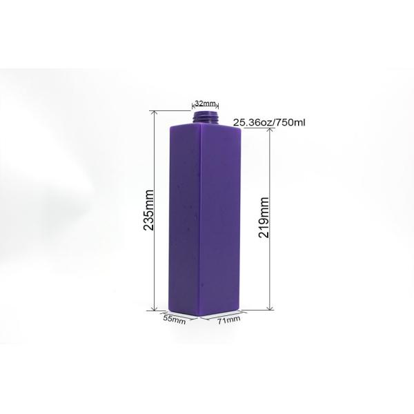 Purple 235mm 25.36oz 700ml HDPE Shampoo Pump Bottles