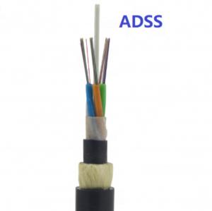 China G652D 24 Core ADSS Fiber Optic Cable PE Material on sale