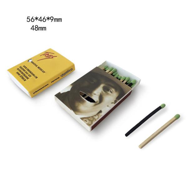 Buy Custom printing personal logo colored matches with wooden stick at wholesale prices