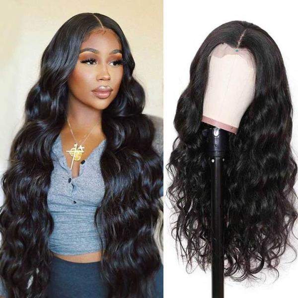Buy 250g Body Wave Glueless Full Lace Human Hair Wigs at wholesale prices