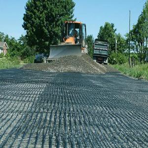 Quality Fiberglass Geogrid Mesh Glass Fiber Geogrid For Asphalt Road for sale