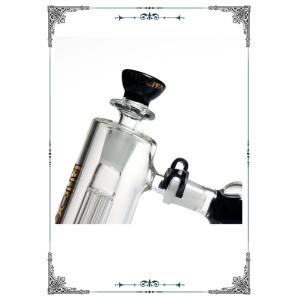 Freezable Coil Hammer Bubblers Glass Bong Smoking Water Pipe 6 Tree Arms Perc