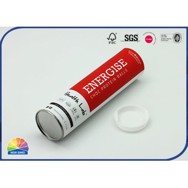 Buy Matte Laminated Badminton Paper Packaging Tube Eco Friendly at wholesale prices