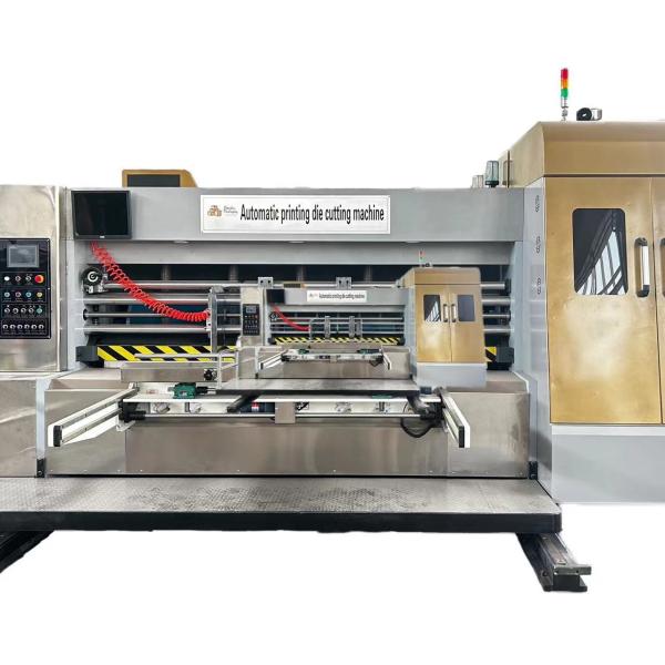 High Speed Flexo Printing Sloter Die Cutter Machine 4 Color for Automatic Grade