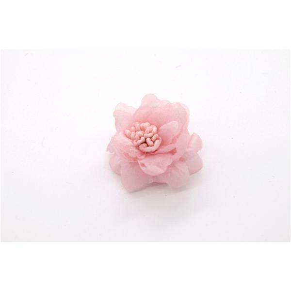 girl Chiffon flower shoe clips/Sewing Bead Handmade Flower Yarn, lace, Chiffon Grey,black,white,red,blue