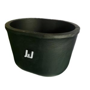 High Capacity Oval Crucible 2.21g/cm3-2.25g/cm3 SiC Graphite Crucible