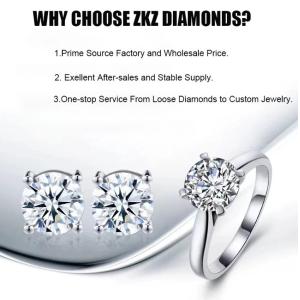 Three Stones Style Heart&Princess&Oval Shape Lab Grown Diamond 18K Gold Earrings