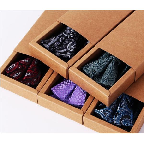 Buy Custom knot tie flat color paper box   kraft bowtie packaging paper box  tie gift box at wholesale prices