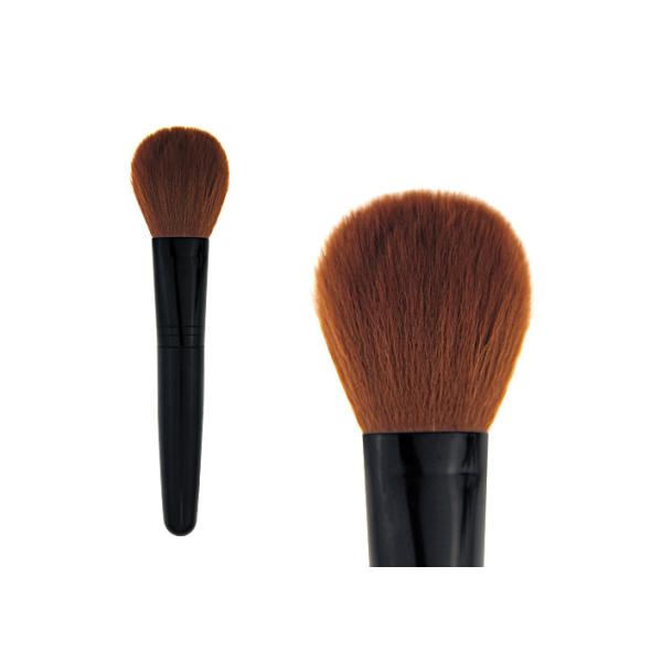 Buy Black Natural Contour Makeup Blush Brush Cosmetic With Plastic Handle at wholesale prices