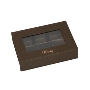 China Customized Size 6 Lattices Empty Truffle Boxes With Inserts Handmade on sale