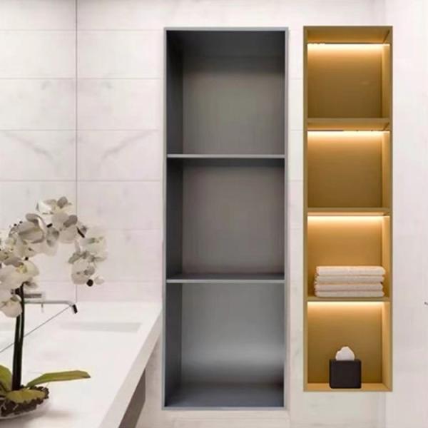 Buy Rectangular Stainless Steel Niche In Bathroom Wall With LED Light at wholesale prices