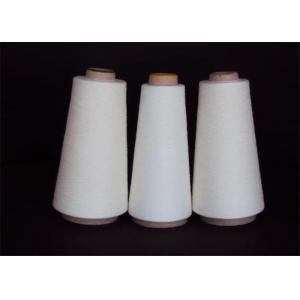 100% Polyester Core Spun Yarn 30S AA Grade Raw White / Dyed Eco Friendly