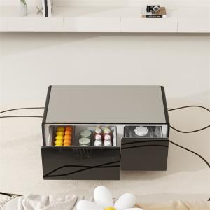 Customized Smart Coffee Table with Refrigerated Freezer Drawer and Wireless