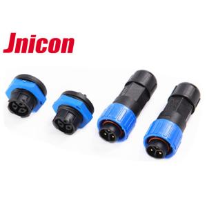 China Push Locking Waterproof Panel Mount Connector , IP68 2 Pin Panel Mount Connector on sale