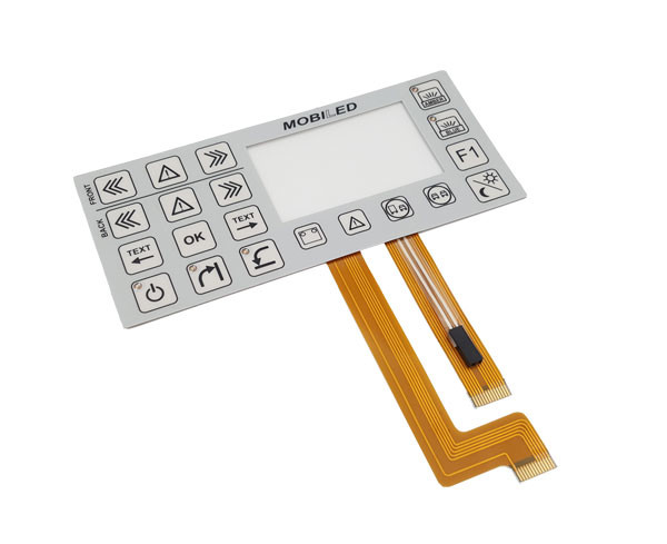 Uniform Light Distribution Electro Luminescent EL Membrane Switch For Clear