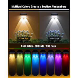 IP65 Decorative Solar Fence Lights Durable Outdoor Waterproof LED Lights With 12