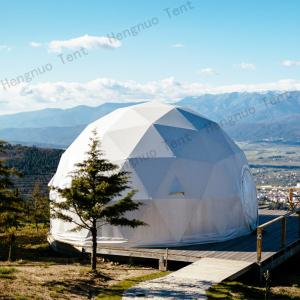 Waterproof Clear Window Geodesic Dome Tent Camping Zipper Door