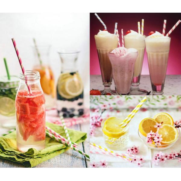 Drinking Straw Paper Roll Eco - Friendly Printed FSC & FDA 60g 135g Drinking Straw Paper Roll