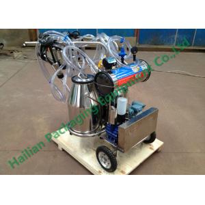 Hand Operated Milk Sucking Machine Twin Buckets With Vacuum Pump