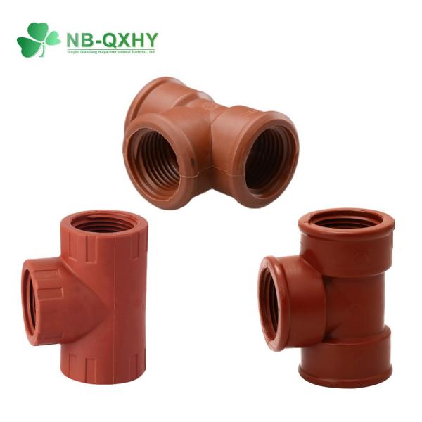 Buy PPH Brown Red Colors Water Plumbing Pipe Fitting for Household Water Customized Request at wholesale prices