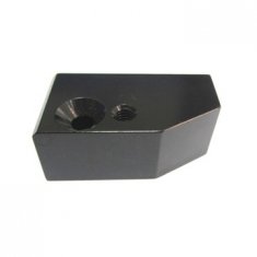CNC aluminum back anodized finish small block with thread holes