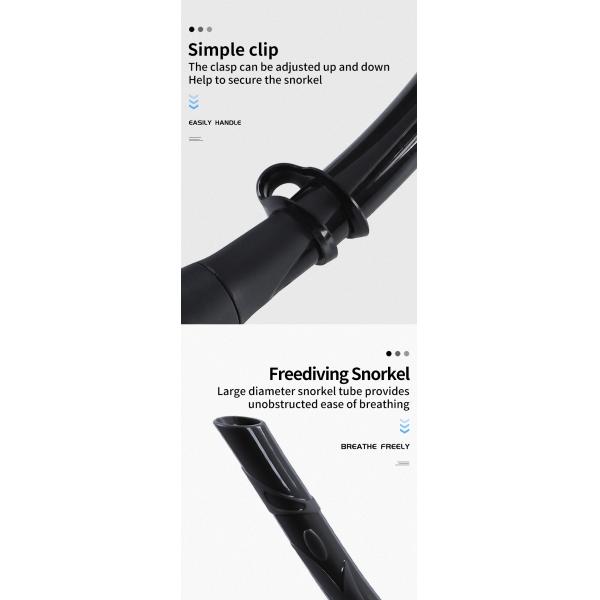 Portable Full Silicone Scuba Free Diving Wet Snorkel For Lap Pool