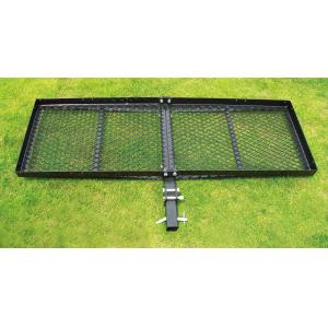 Quality Steel 24inch Width 60inch Length Deluxe Cargo Carrier Black for sale
