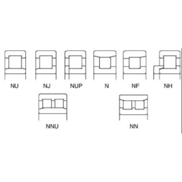 Single Row Cylindrical Roller Bearing Locating Separable Polyamide Cage NUP208ET2XU 40x80x18mm