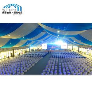 1000sqm Giant Outdoor Exhibition Tents Glass Windows Lining Curtain