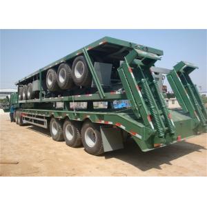 China Gooseneck Lowboy 3 Axle 50T 60T 100T Lowbed Trailer Truck on sale