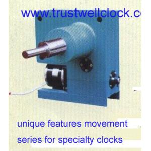 mechanism movement for tower building outdoor clock with night illumination